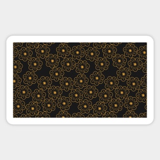 yellow sunflowers Pattern Sticker